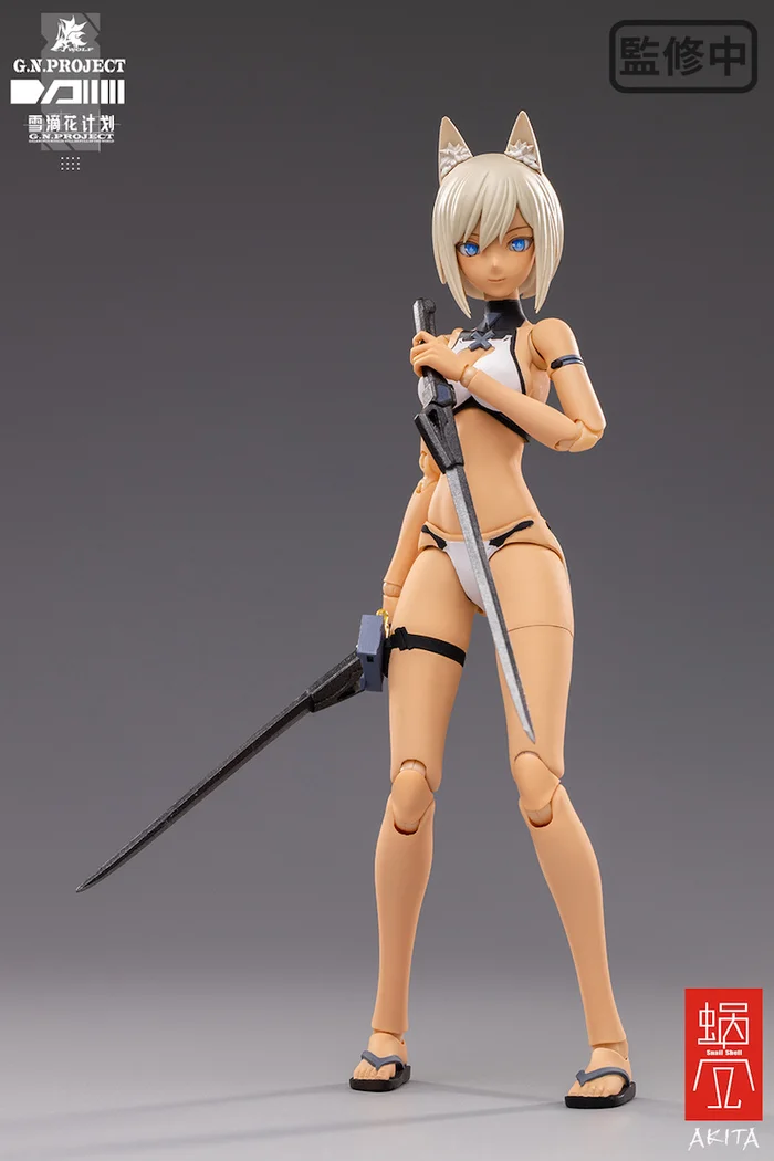 G.N.Project Vol. 1 WOLF-001: Swimsuit Figure Body & Equipment Set 1/12 Scale Action Figure - Image 15