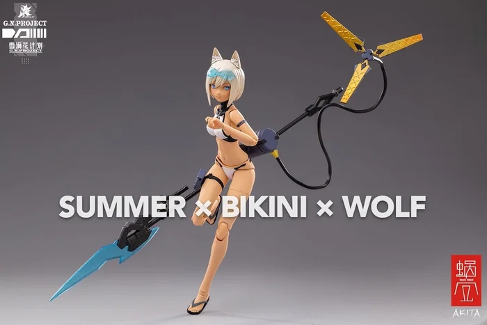 G.N.Project Vol. 1 WOLF-001: Swimsuit Figure Body & Equipment Set 1/12 Scale Action Figure - Image 2