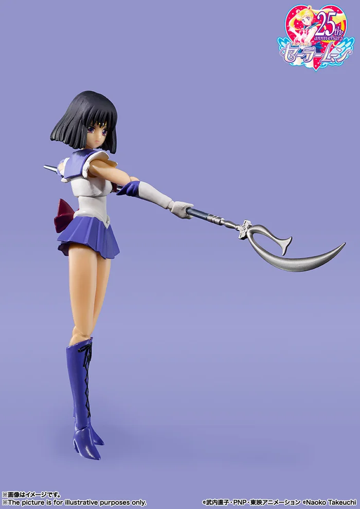 Bandai S.H.Figuarts Pretty Guardian Sailor Moon R Sailor Saturn Animation Color Edition - Image 5