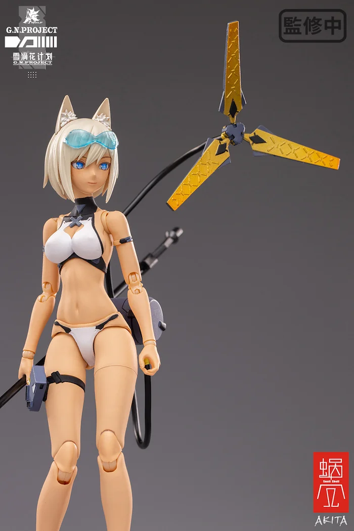 G.N.Project Vol. 1 WOLF-001: Swimsuit Figure Body & Equipment Set 1/12 Scale Action Figure - Image 16