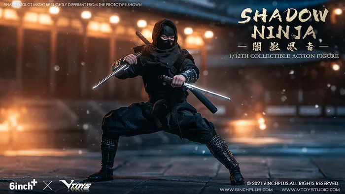Shadow Ninja (Black) 1/12 Scale Action Figure - Image 3