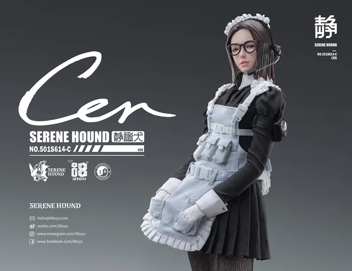Serene Hound Series 501S614-C Cerberus Maid Team Cer 1/6 Scale Action Figure - Image 7