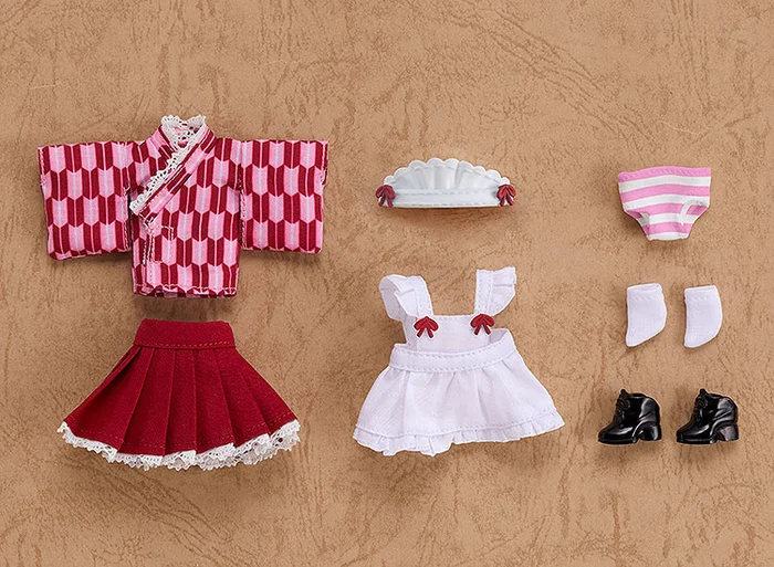 GOOD SMILE COMPANY Nendoroid Doll: Outfit Set (Japanese-Style Maid - Pink) - Image 2