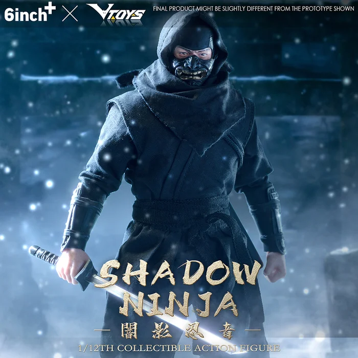 Shadow Ninja (Black) 1/12 Scale Action Figure - Image 6