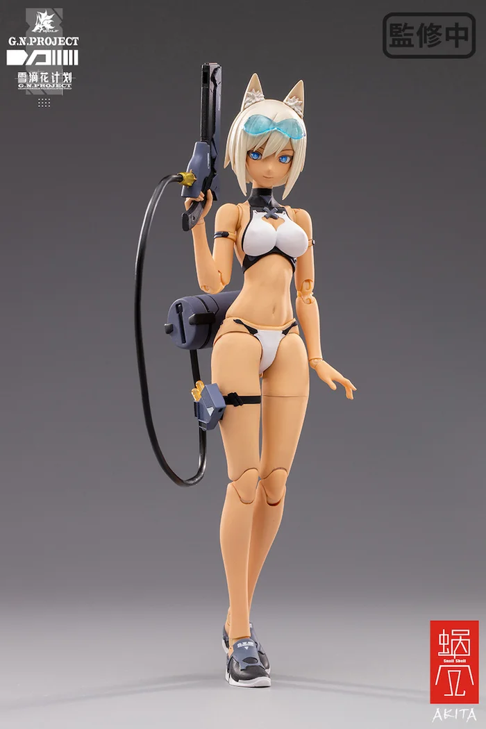 G.N.Project Vol. 1 WOLF-001: Swimsuit Figure Body & Equipment Set 1/12 Scale Action Figure - Image 7
