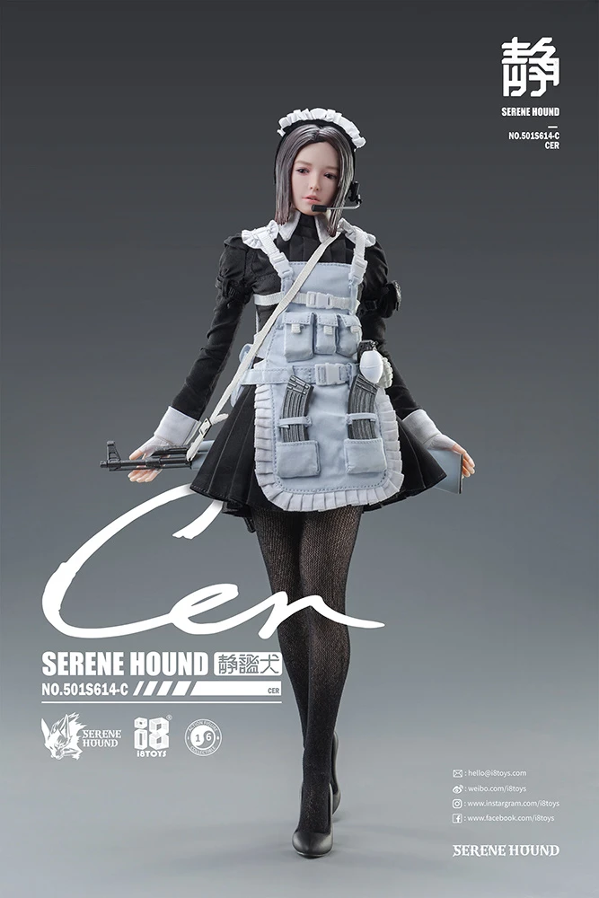 Serene Hound Series 501S614-C Cerberus Maid Team Cer 1/6 Scale Action Figure - Image 6
